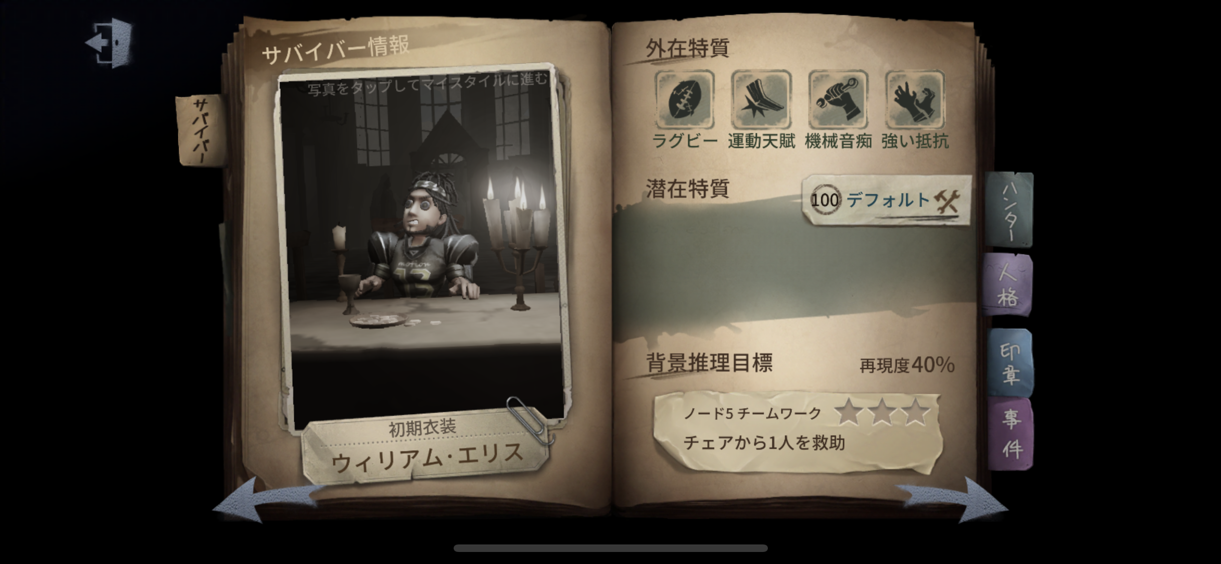 Identity V オフェンスのおすすめ内在人格 第五人格 いちどりの部屋